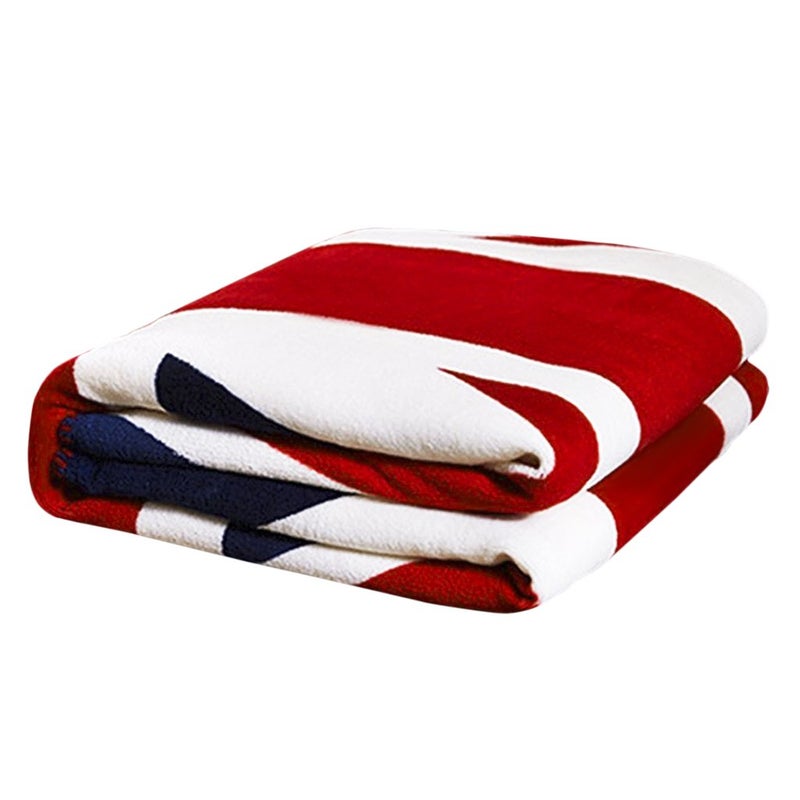 Clobeau USA/Union Jack Flag Luxury Fleece Blanket - Great British Flag Chair & Sofa Cover - Warm Soft Plush Travel Blanket - Bedspread & Beach Throw - Image 4